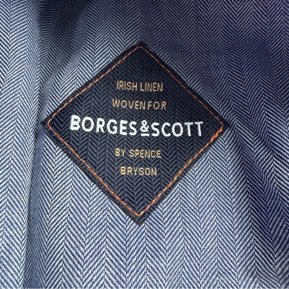 Borges & Scott The Sammy Irish Linen Flat Cap Light Blue Size Small 56cm Newsboy - Picture 12 of 14